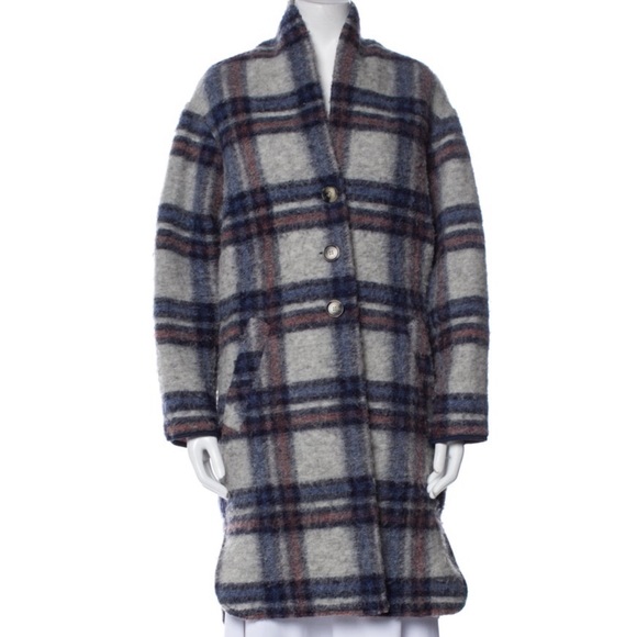 Isabel Marant Plaid Print Coat - Picture 3 of 7